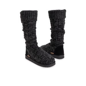 Muk Luks Women's Shelly Marl Knit Sweater Boots